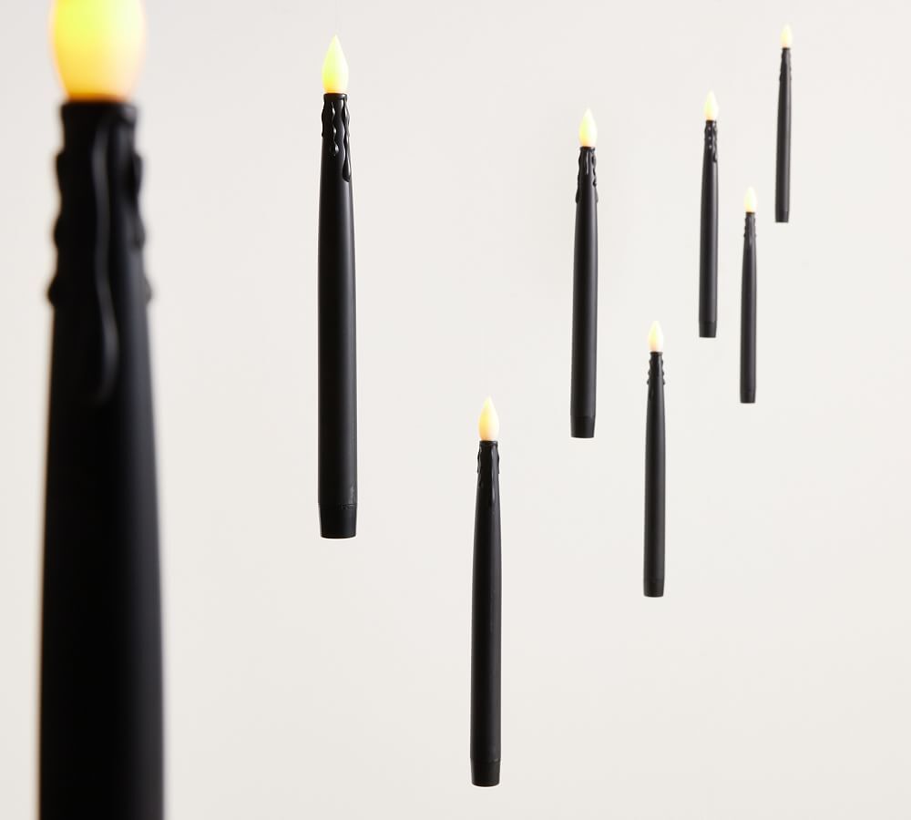 New Pottery Barn LED Floating Candle String Lights Halloween